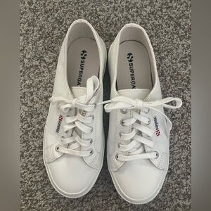 Superga Women's Classic White Sneakers